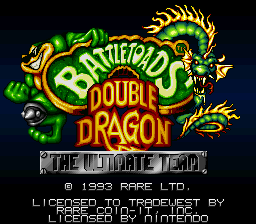 Battletoads & Double Dragon - The Ultimate Team (USA) Title Screen